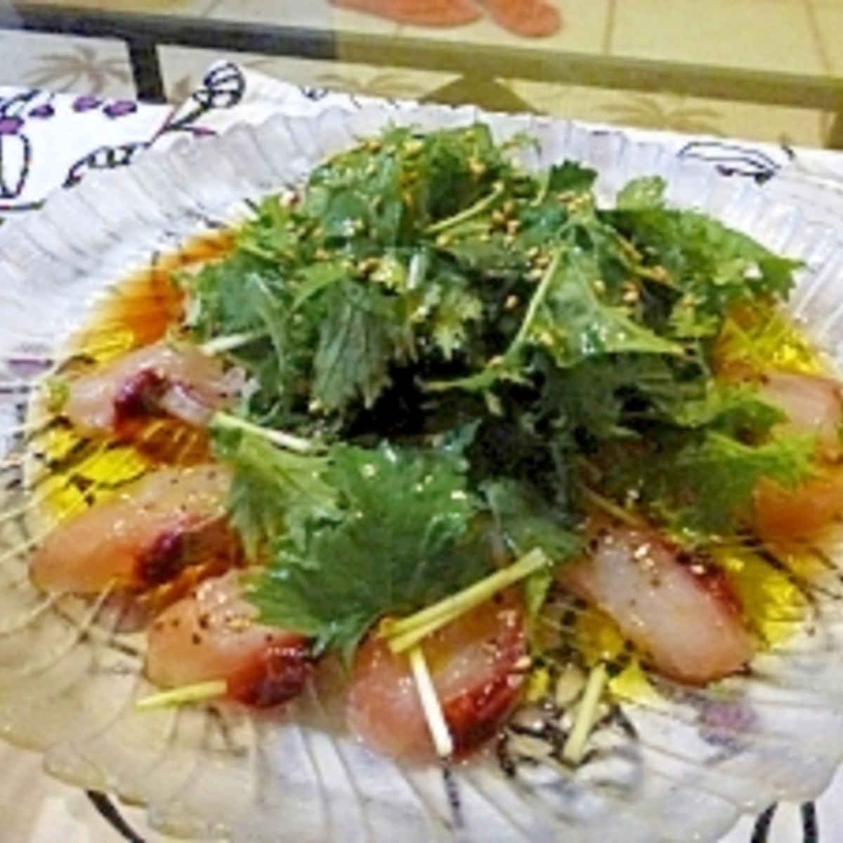 残ったお刺身が変身 簡単カルパッチョ風サラダ レシピ 作り方 By ペコ4672 楽天レシピ 残ったお刺身が変身 簡単カルパッチョ風サラダ レシピ 作り方 By ペコ4672 楽天レシピ